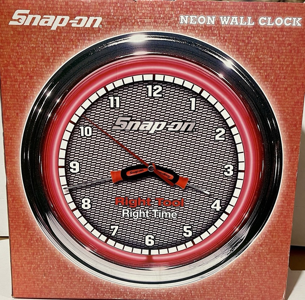 Snap On Tools Neon Clock *Rare*