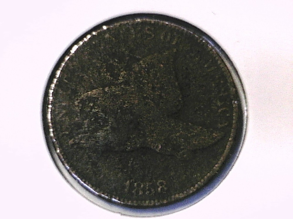1858 Flying Eagle Cent Genuine Raw Ungraded 01018