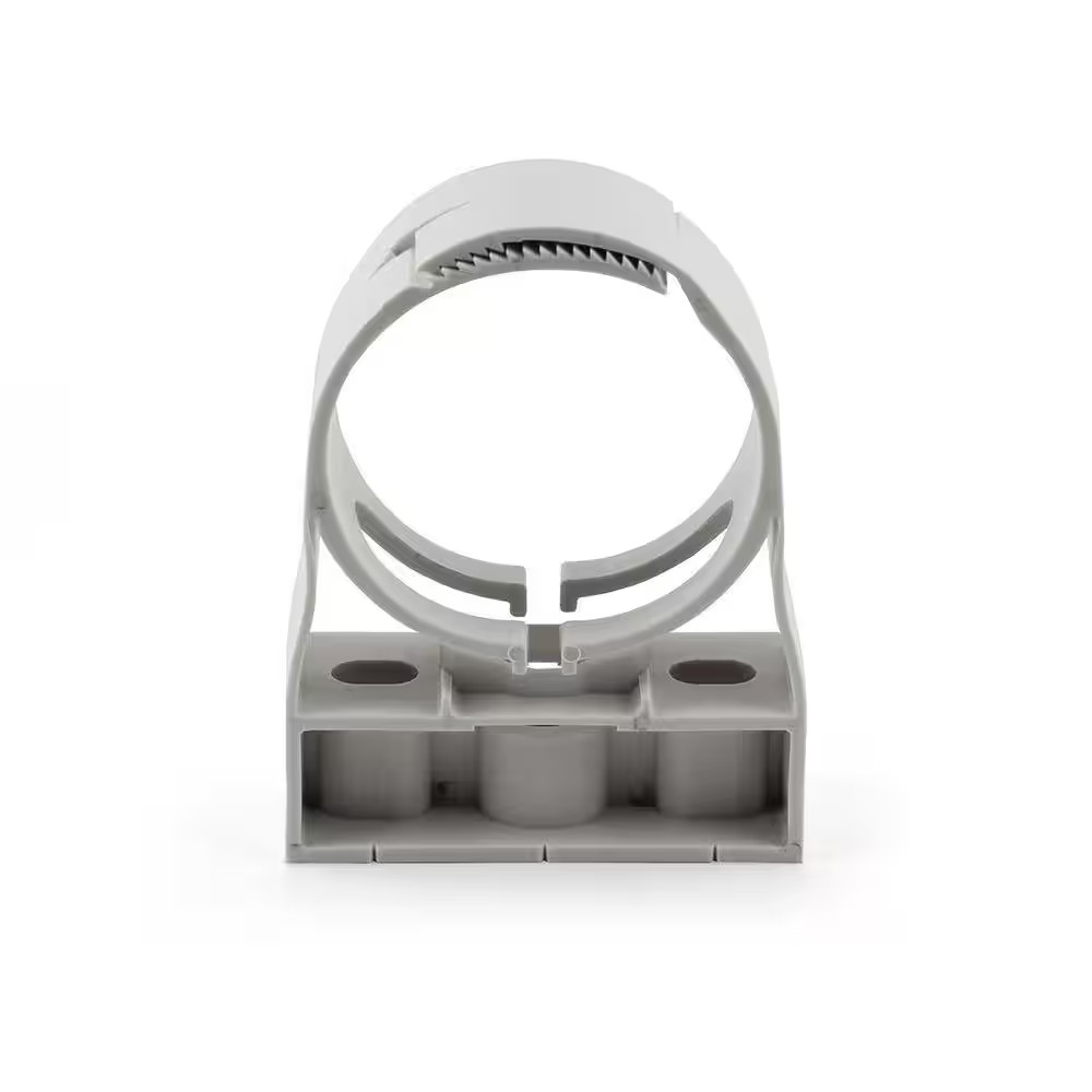 Hangerlok 3 In. White Adjustable Pipe Hanger