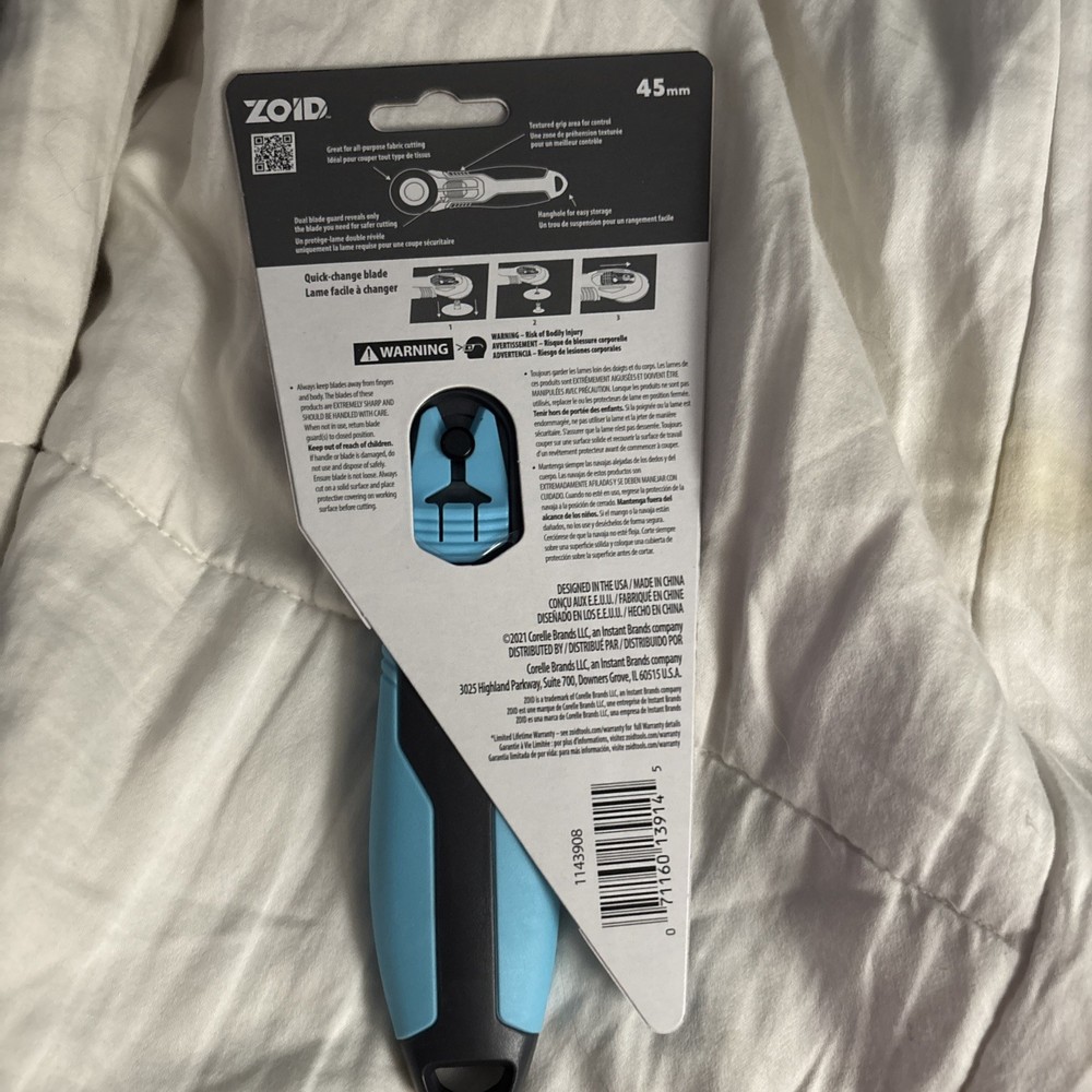 ZOID 45mm Rotary Cutter With Soft Grip Handle