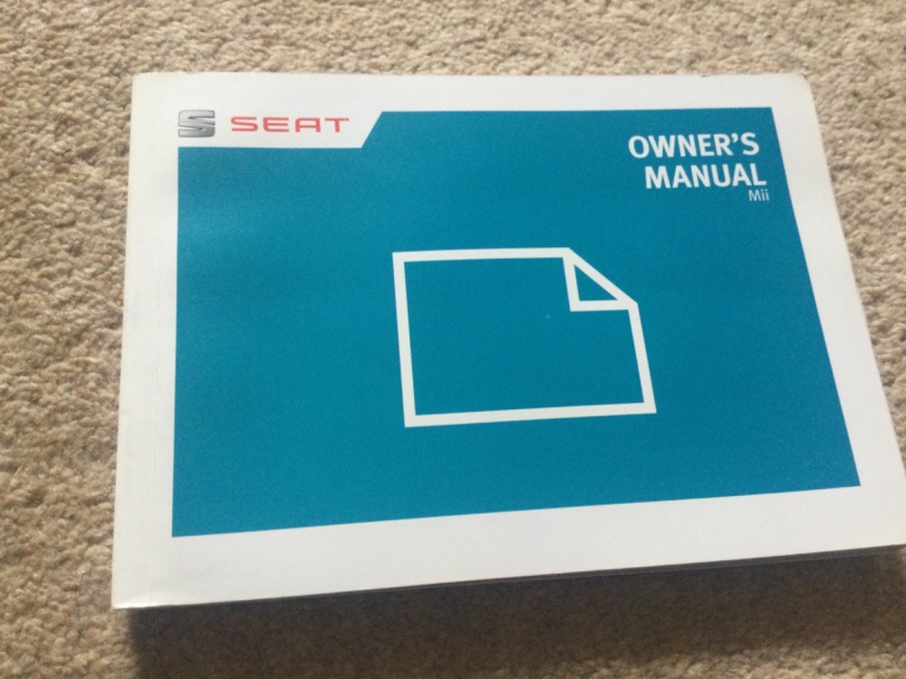 SEAT MII OWNERS HANDBOOK MANUAL & WALLET (2012 - 2019) FAST POST