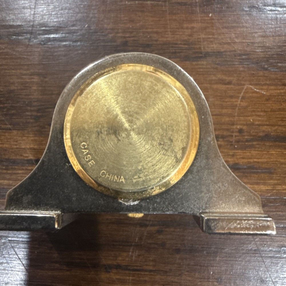 Platinum Miniatures Collection Clock Gold Tone