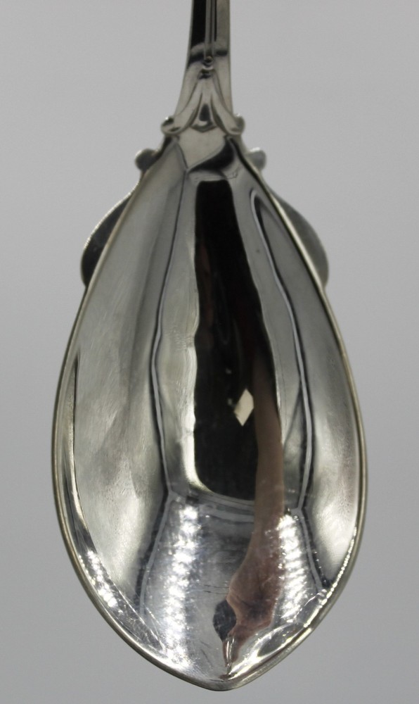 Antique Whiting Mfg Co. 1871 Solid Sterling Silver Pudding Spoon {Armor} 9"