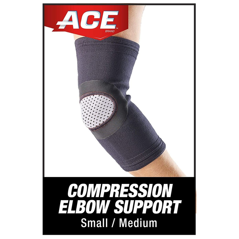 ACE Elbow Compression Support: SM / MD (Black)