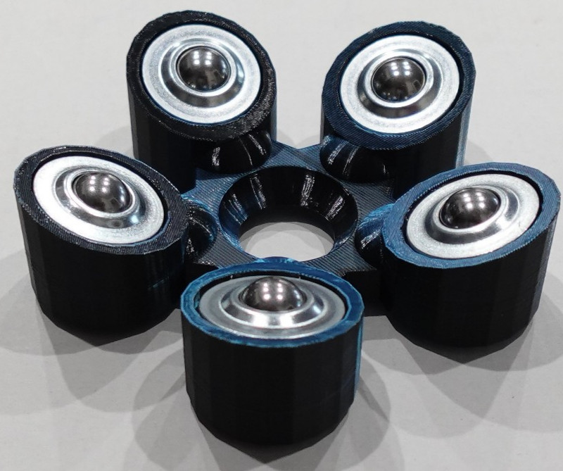Bowling Ball Spinner Cup - Phantom Blue (Blue and Black)
