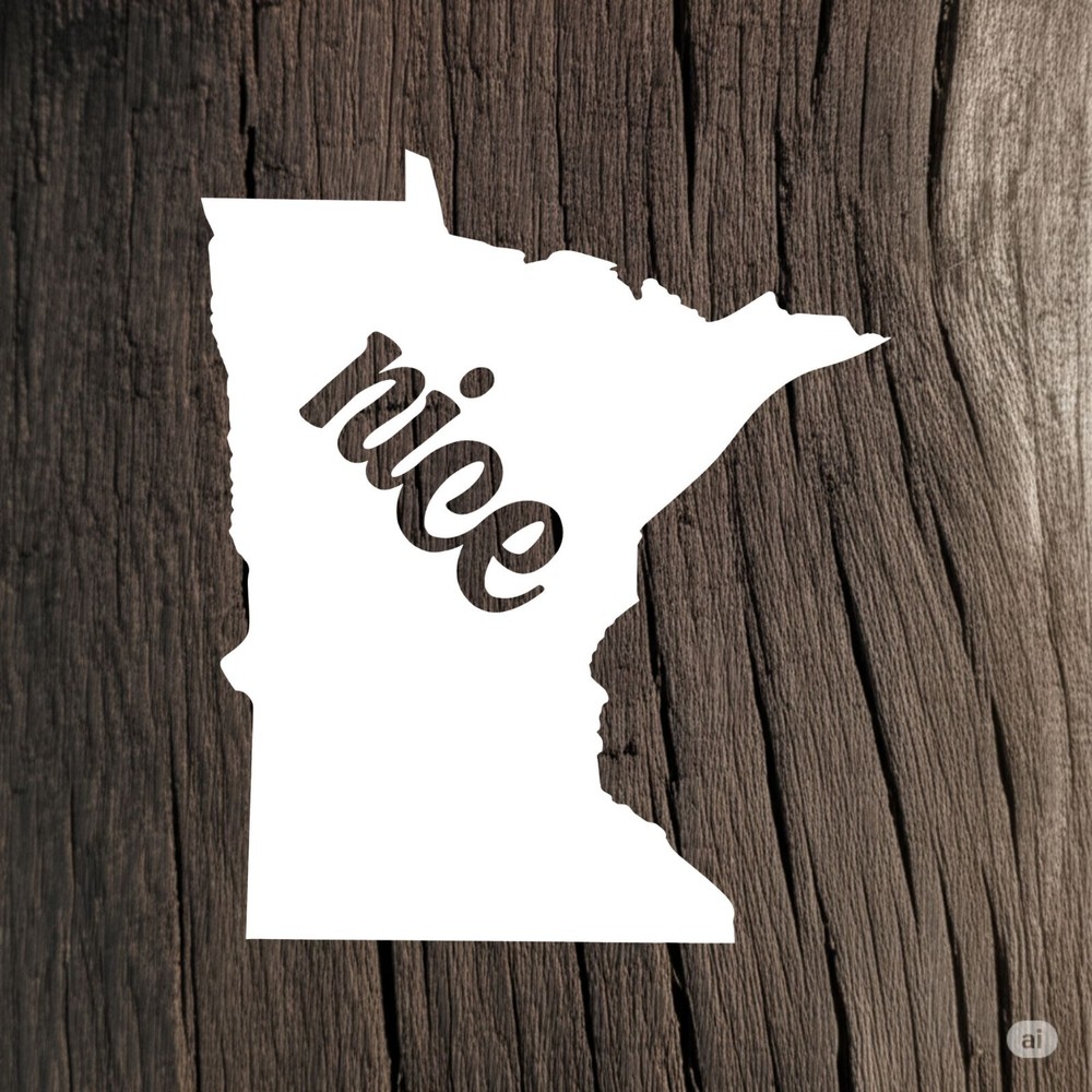 Minnesota Nice Decal Sticker