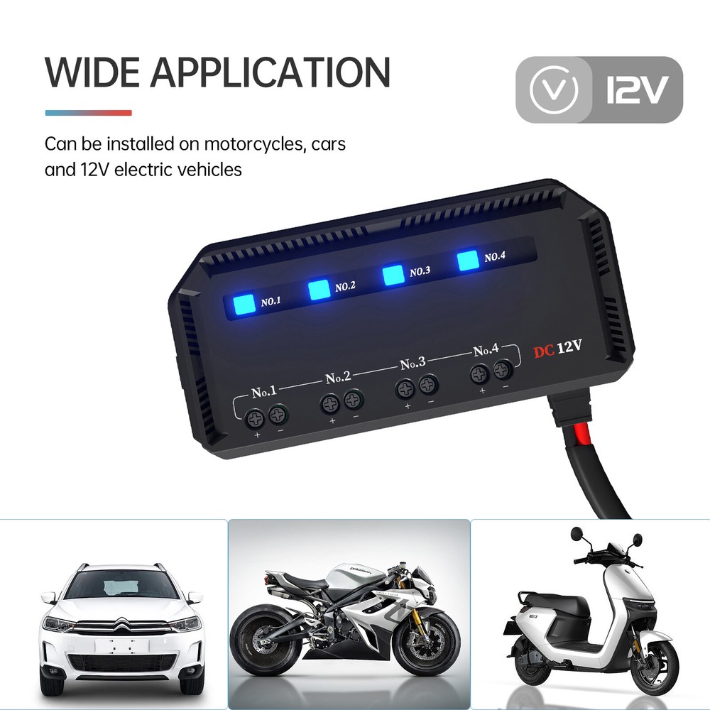 Motorcycle Quick Wiring Fuse Box LED Indicator Battery Protect Junction Box CCG