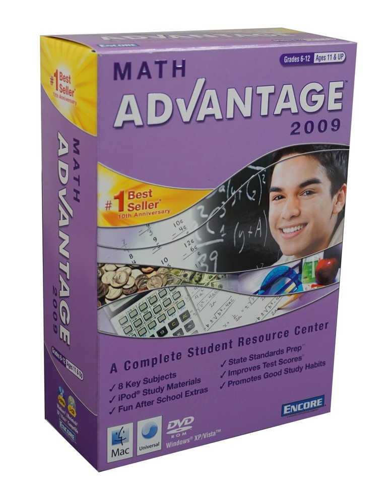 Math Advantage: Study Skills Math Curriculum DVD Homeschool Grades 6-12, Age 11+