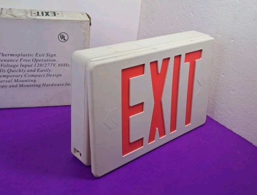 Rexel LED Thermoplastic Exit Sign RX3RWE