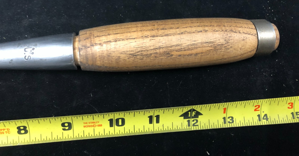 PEXTO 1" Bevel Edge Socket Chisel Hardwood Handle STAINLESS Striking Ring