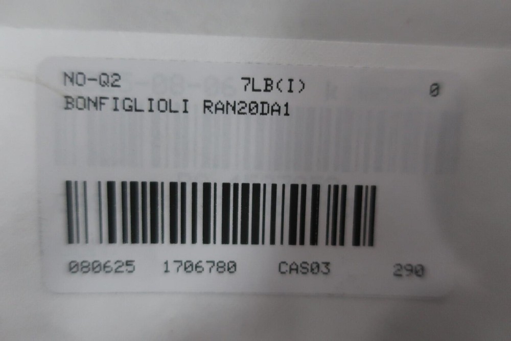 Bonfiglioli RAN20DA1HSB3 Right Angle Gear Reducer