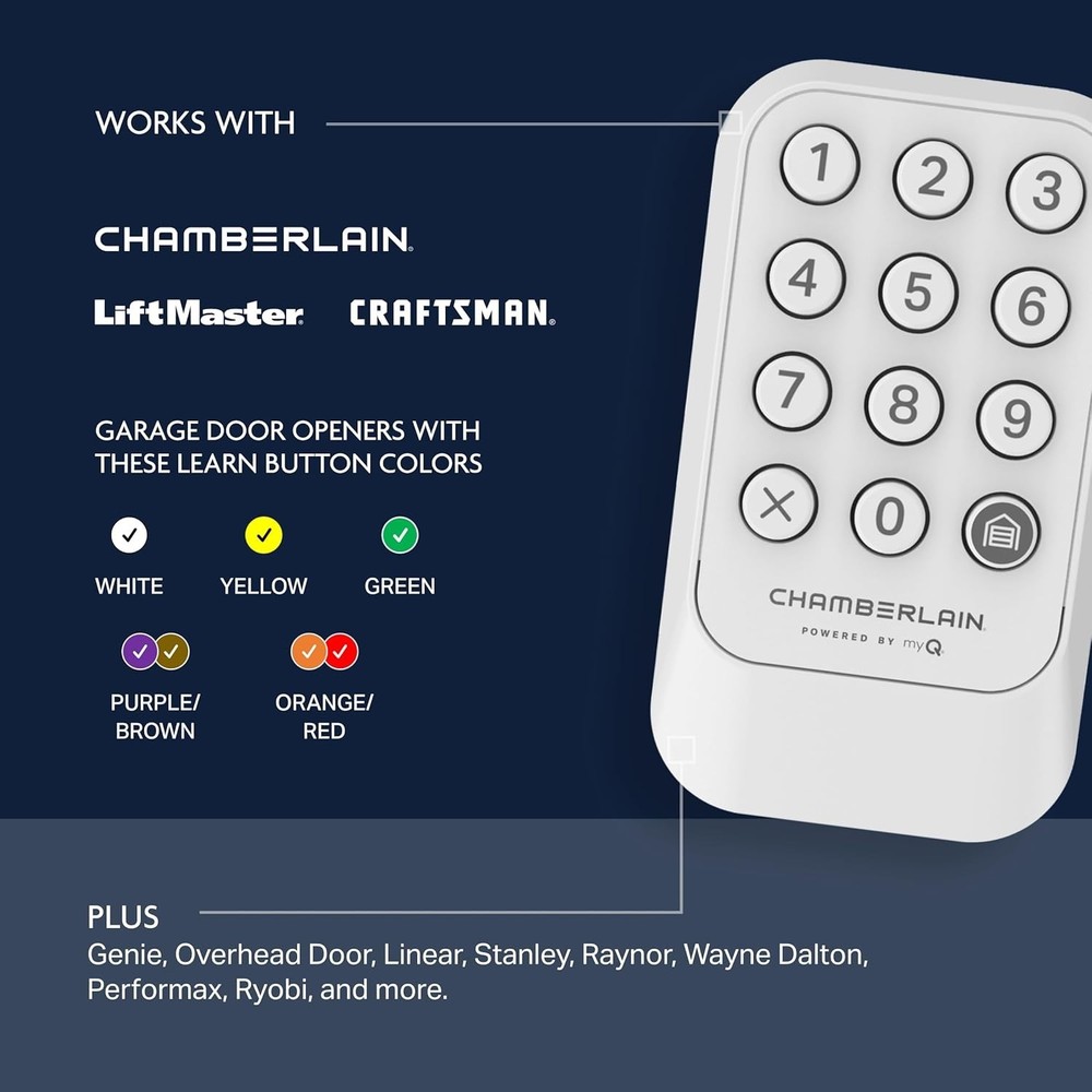Wireless Garage Door Keypad - Easy Installation