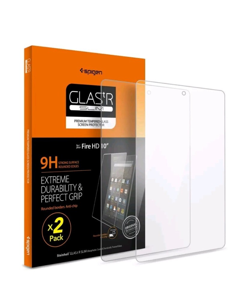 Spigen Screen Protector/Fire HD / 2pack 10"Tablet 2015/ /Tempered Glass