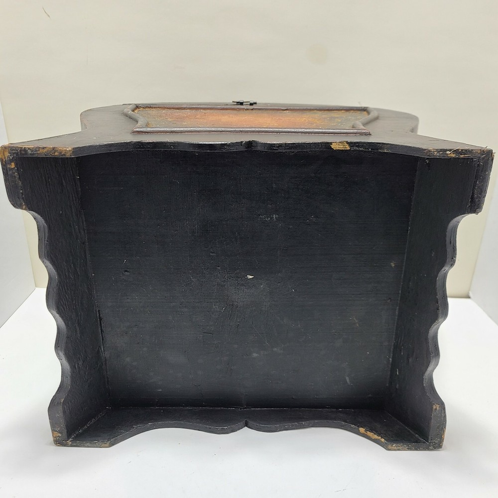 Antique Tabe Top Chest Copper Inlay