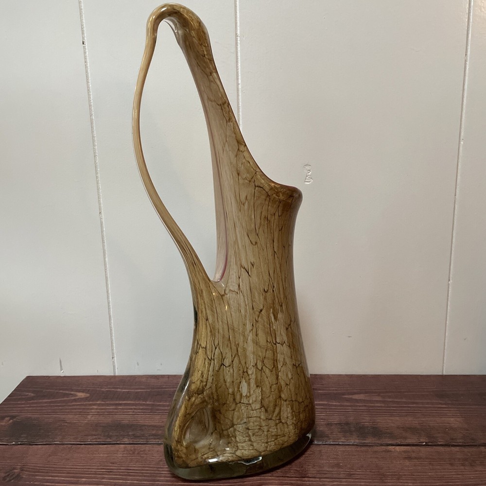 Amazing Art Glass Decorative Pitcher - Unsigned