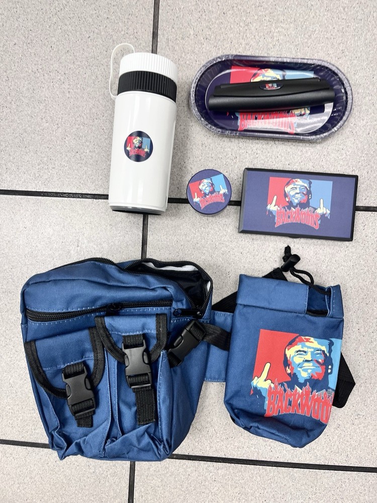 Portable bag Herb Kit :•scale•grinder•tray•rolling machine •bottle