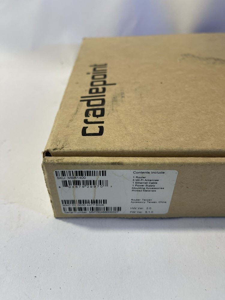 OPEN BOX CradlePoint MBR1400 V2 Router