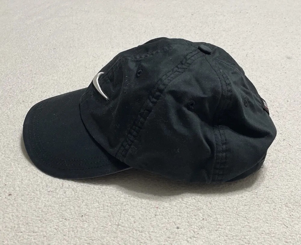 Nike Hat Cap Men's Adjustable Back Black Golf Lightweight