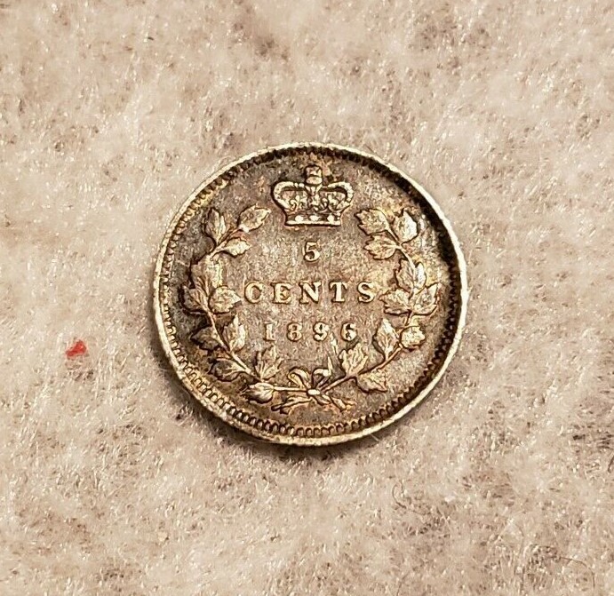 1896 Canada Silver Five Cents