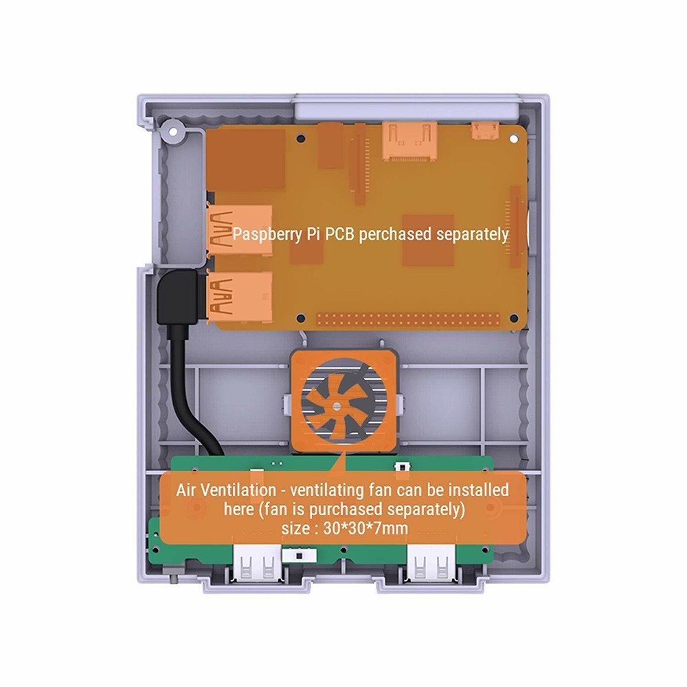 Retroflag SUPERPi Case with Wired Controller for Raspberry Pi 3B+ 2B 3B Deluxe