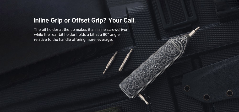Olight Otacle D2 Ti Gears Multi-Bit Driver w/Fidget Slider & Gear Etching Limite