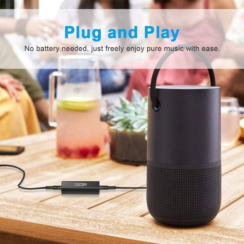ZIOCOM Ground Loop Isolator, Noise Filter, Eliminate The Buzzing Noise for Yo...