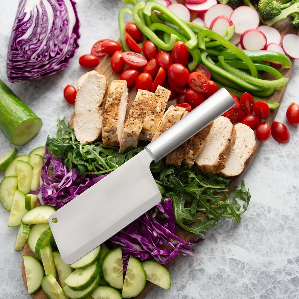 Cutlery Chefs Dicer Knife Silver Handle