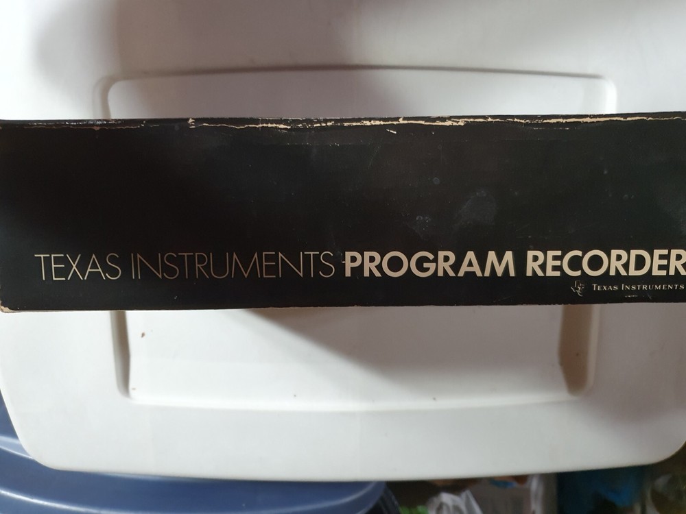 Vintage Rare Texas Instrument BOX ONLY Program Recorder