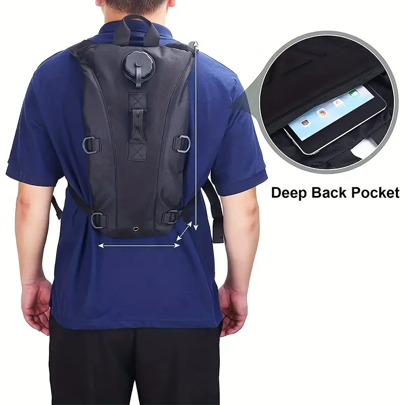 Water Bladder Backpack Nylon Tactical Hydration Pack Bag Running Jogging Cycling