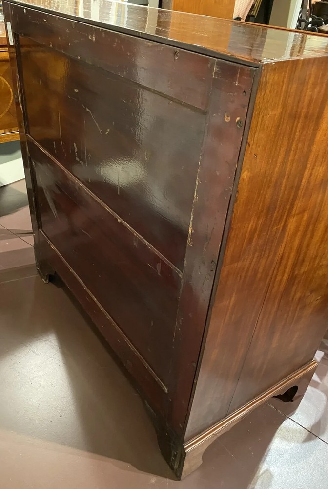 18th c Massachusetts Fall Front Desk in Mahogany