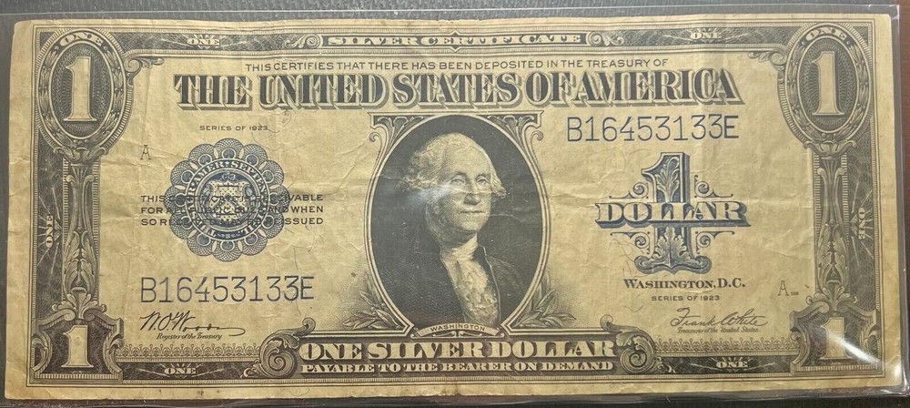 1923 $1 Silver Certificate Large Size Note Nice Grade - SKU# 133E