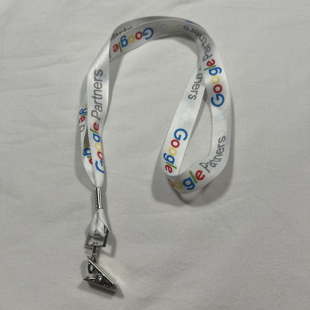GOOGLE Partners Lanyard with Logo- Clean Excellent Condition