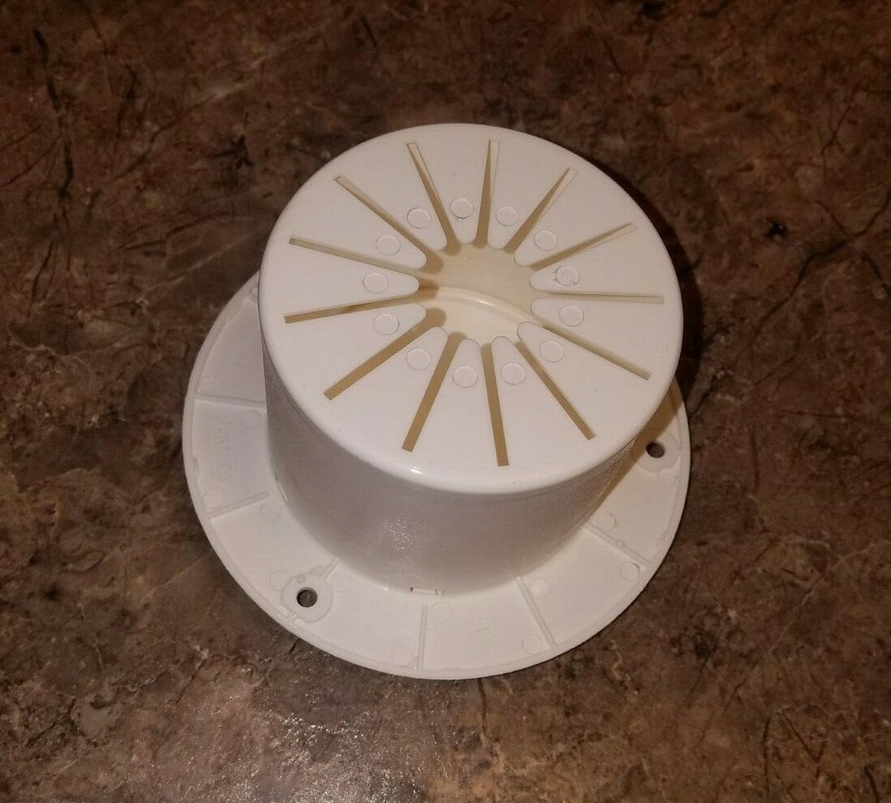 RV WHITE CAMCO ELECTRIC ROUND POWER CORD CABLE HATCH CAMPER TRAILER MOTORHOME