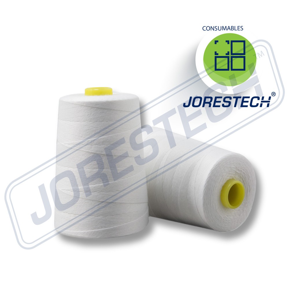 New 12 Cones 100% Polyester White  Thread for Portable Bag Closer Stitcher