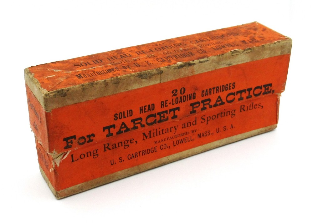 Original Empty .45-60 Reloading Cartridge Target Practice Box US Cartridge Co.