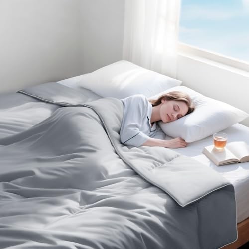 PolarEdge Pro Cooling Comforter Queen Size, Cooling Blanket Queen: 90*90" Grey