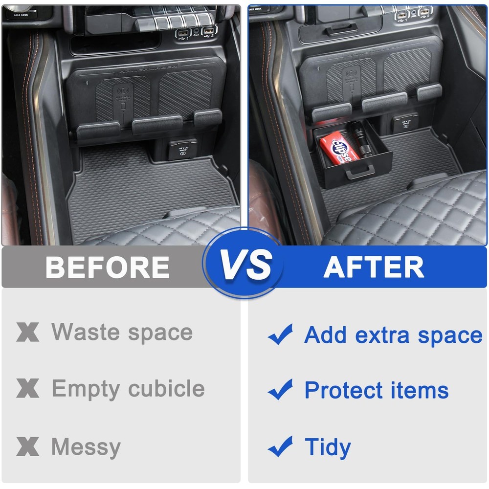 Storage Drawer Tray compatible with 2019-2026 Dodge Interior divider