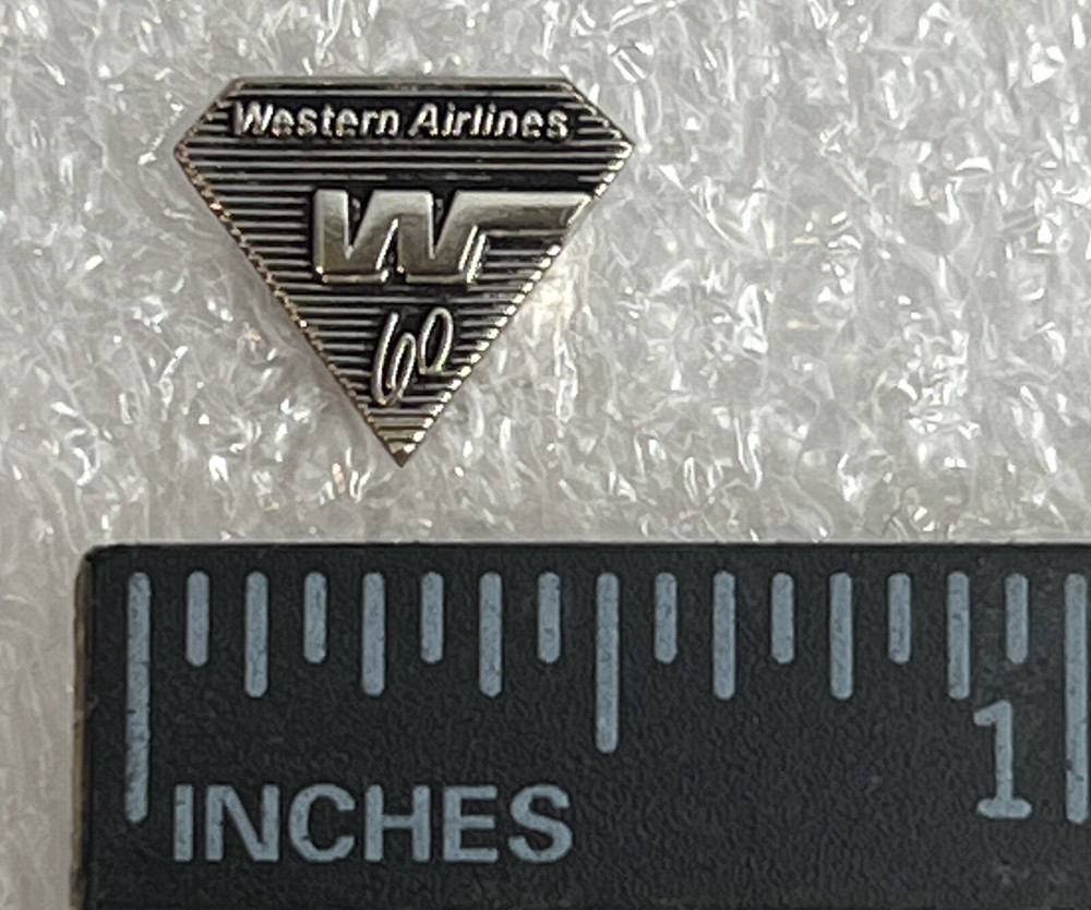 Western Airlines Sterling Silver Lapel Hat Pin