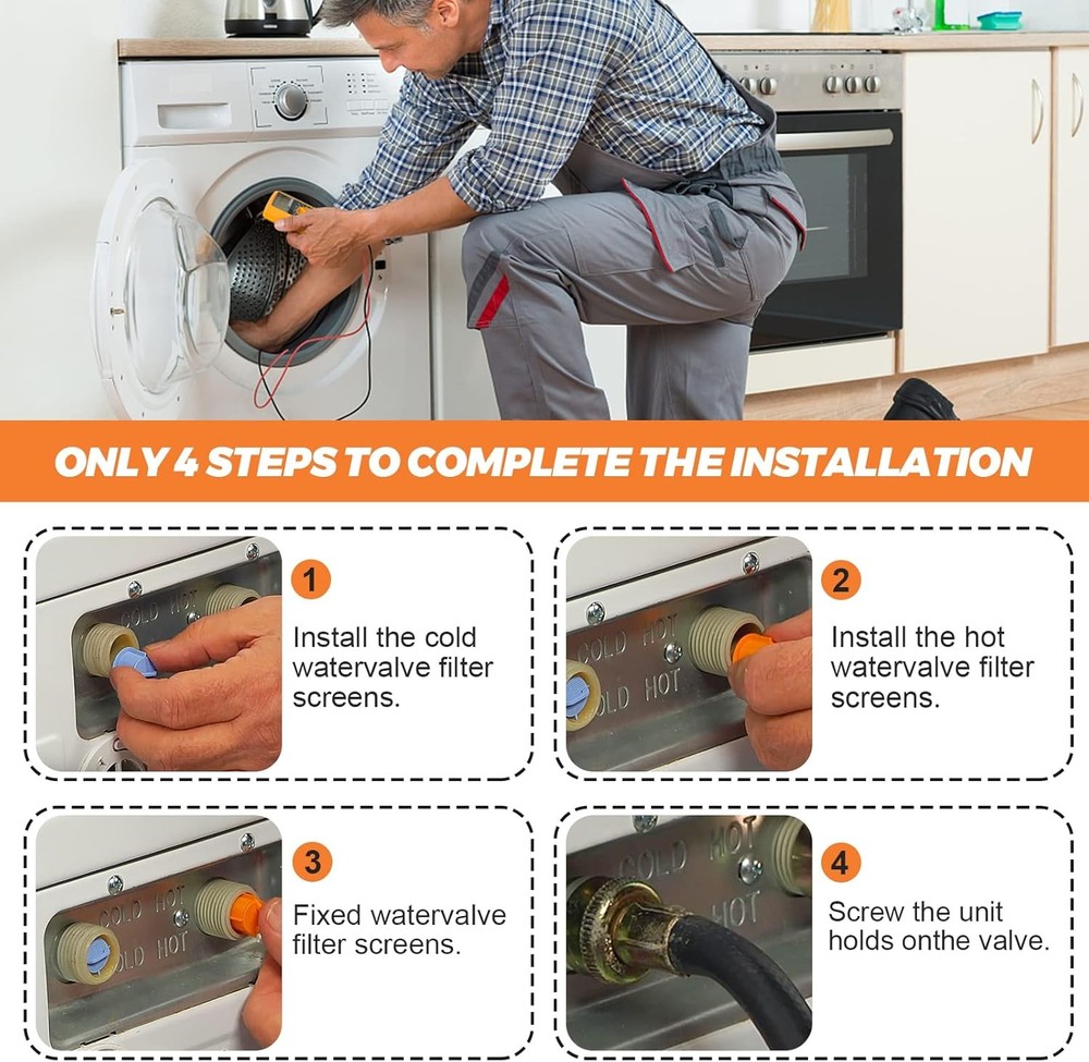 Replacement Washer Water Inlet Valve Filter Screen for Washing Machine