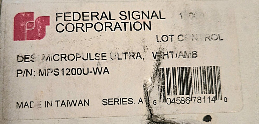 Federal Signal MPS 1200U-WA