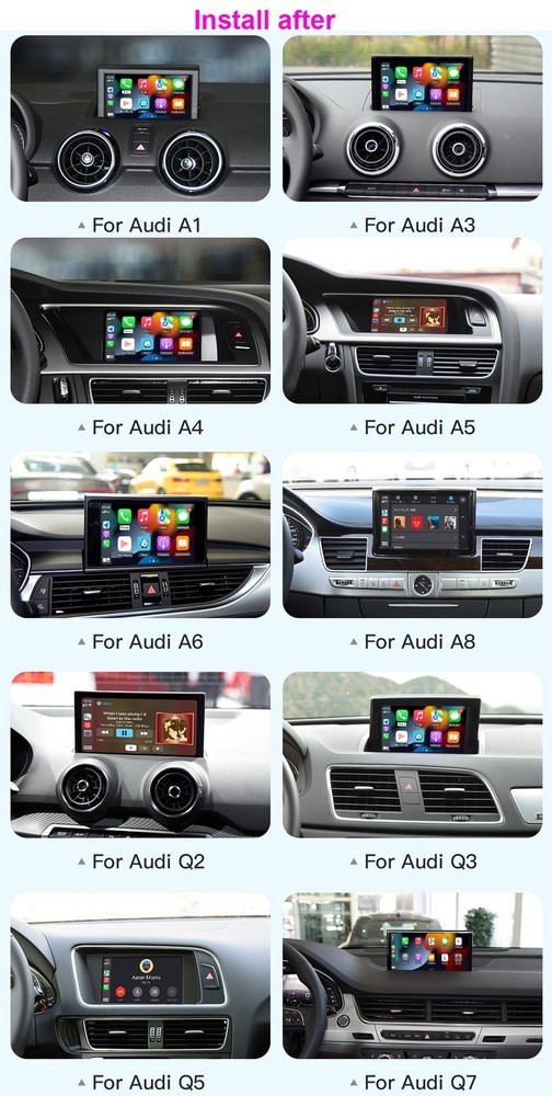 Wireless Wireless Carplay Android Auto For Audi A7 Q2 Canbus Box Decode Code