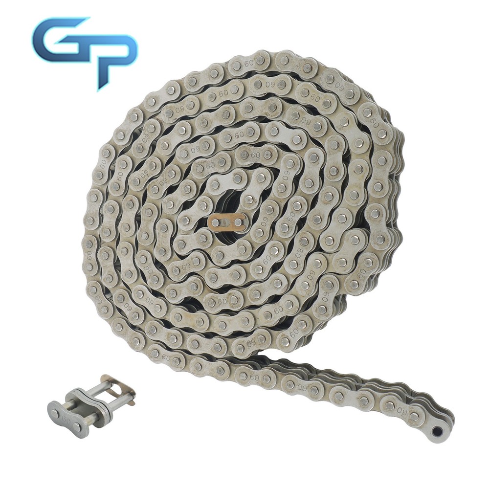 #60-2 Double Strand Duplex Roller Chain 10 Ft with 2 Connect Links