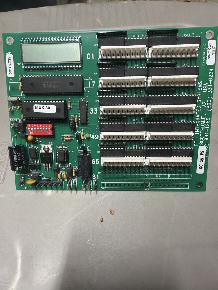PTI Integrated Systems Alarm Board 331-6224 Control PCB Untested