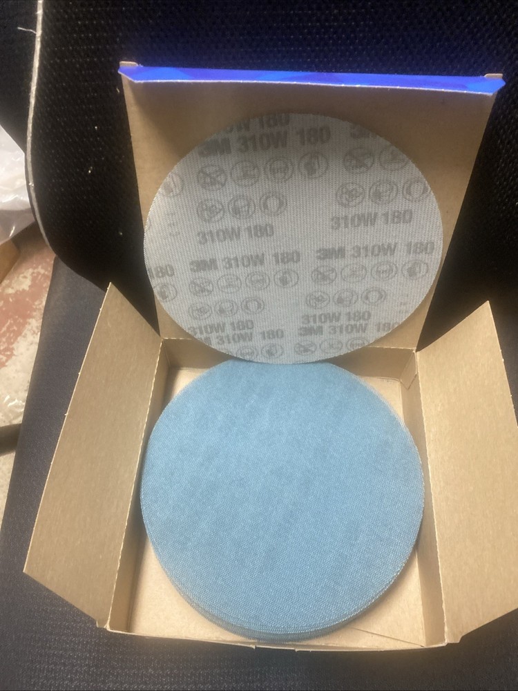 3M, Part #36414 Blue Net Sanding Disc. Round Sheets, 8" 180+ Grit, 25 Pack
