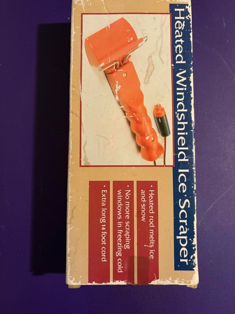 Heated Windshield Ice Scraper Vintage