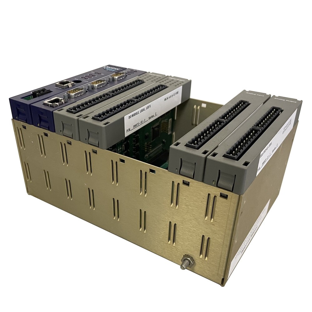 Bristol Control Micro Chassis 396560-01-6 Series B + 6 Modules (UNTESTED) NO Key