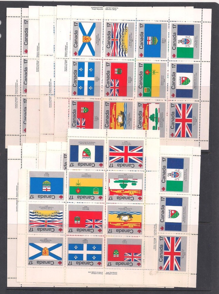 Canada mint lot, for collection and/or postage, sheets, blocks $114+ face
