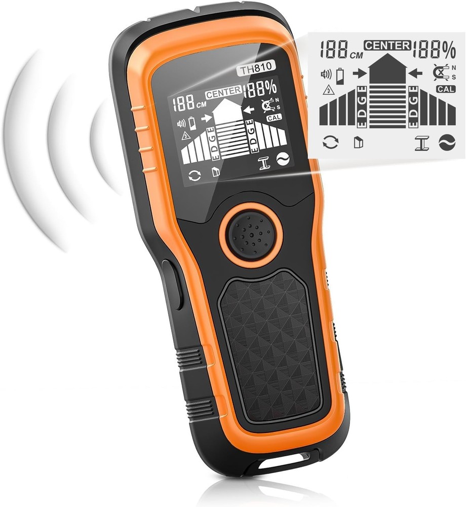 Charcoal Precision Stud Locator – 6 in 1 Multifunction upgraded Automatic detect