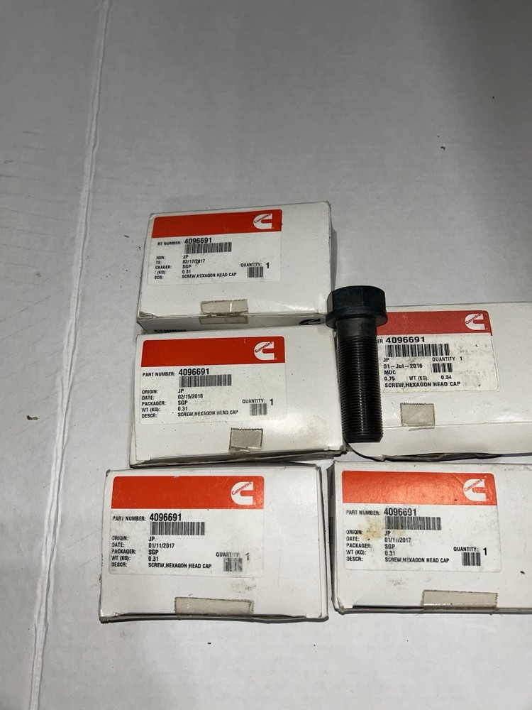 Cummins Part#4096691 Hexagon Head Cap Screws Set 5 Boxes