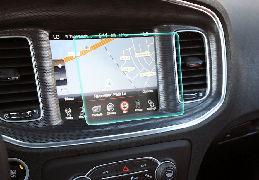 Crystal Clear Screen Protector for 2015 Dodge Charger Vehicle Navigation